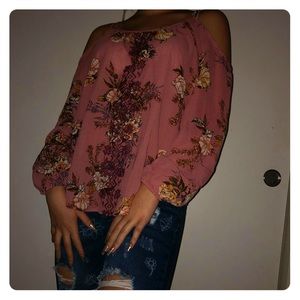 off the shoulder strappy blouse